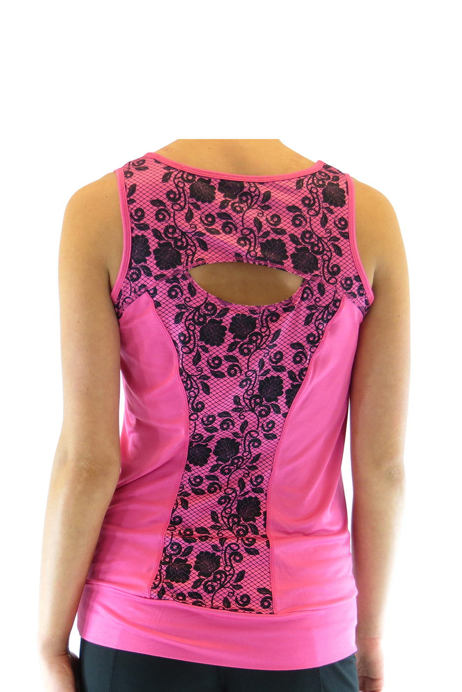 Lace Tank with Built-In Bra