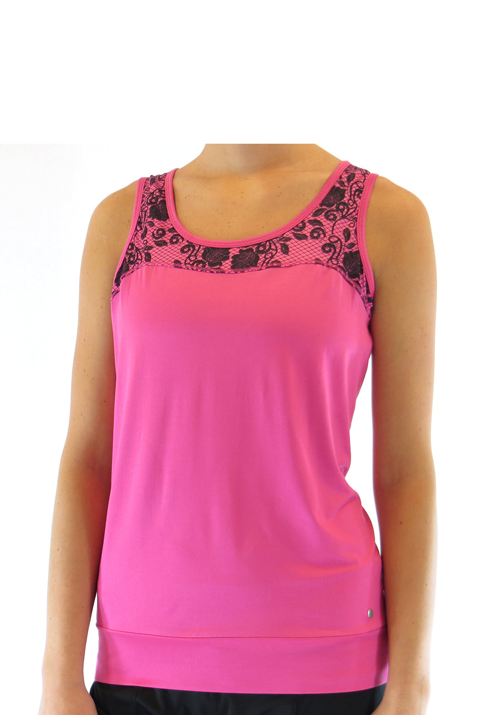 Lace Tank with Built-In Bra
