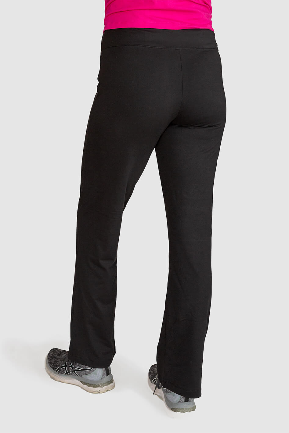 Everyday Active Pant is fitted through hip and thighs