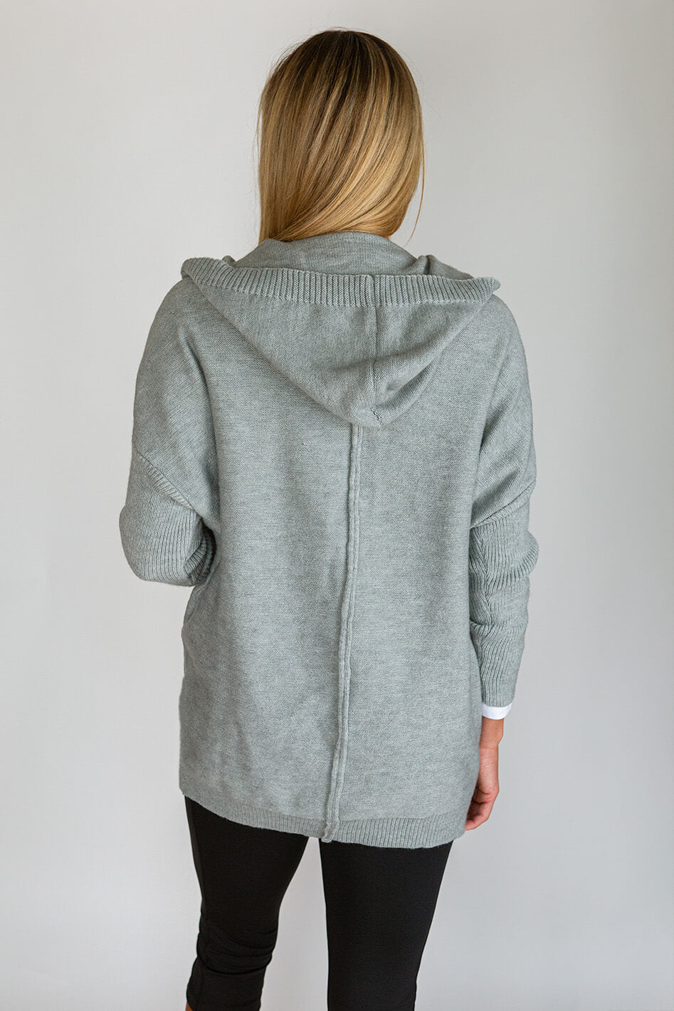Cozy Hooded Cardigan Sweater - Layered Looks | Alex + Abby
