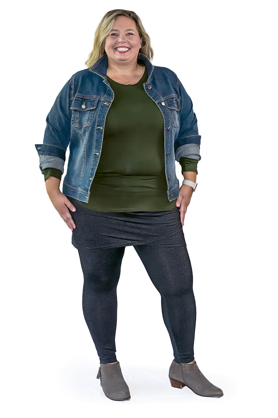 Plus size shop skirted leggings