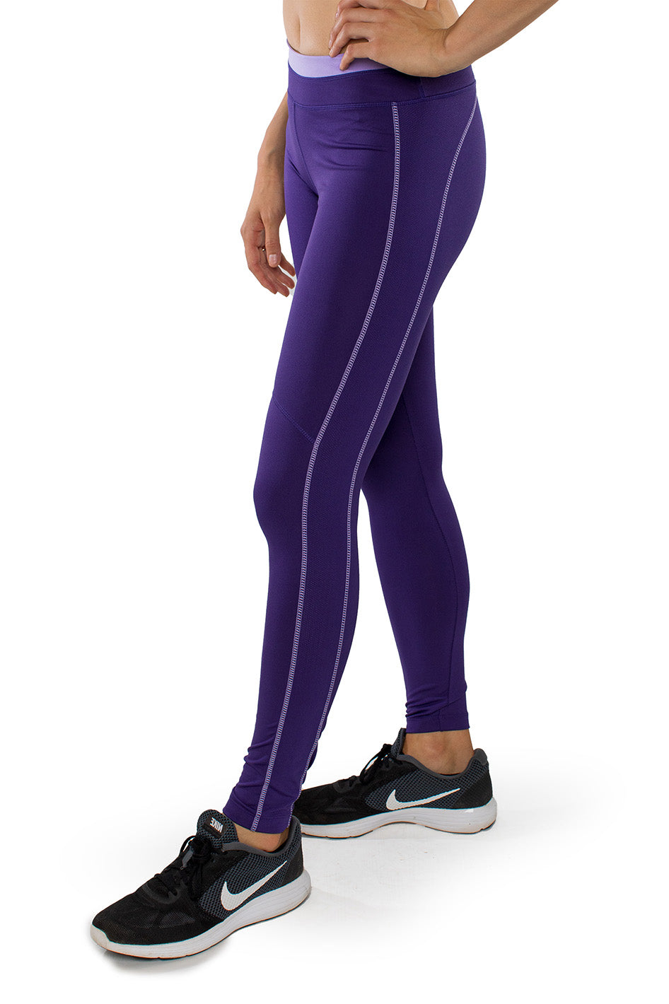 Ladies purple leggings sales