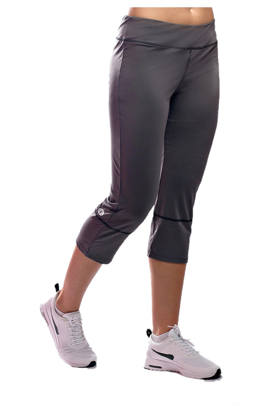 Lucy Powermax Black Capri Cropped Athletic Workout Casual Leggings