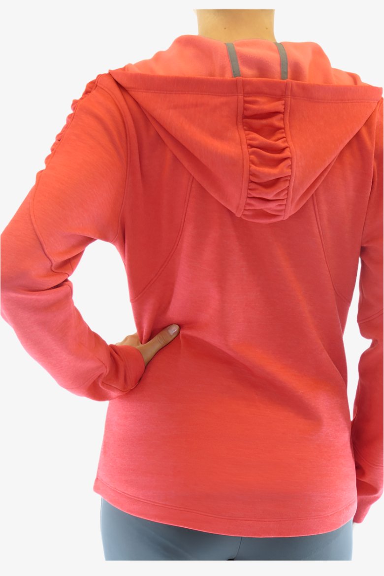 Orange zip outlet hoodie women's