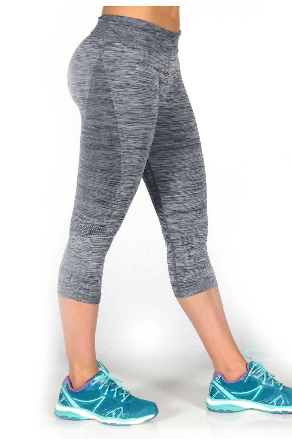 Alex Leggings Womens Small Take The Risk Gray Yoga Pants Gym Stretch N277