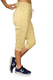 Rib Waist Capri