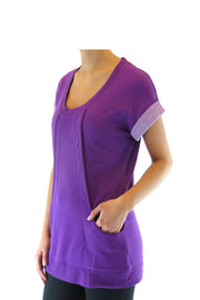 Short Sleeve Scoop Neck Tunic